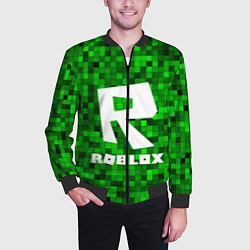 Бомбер мужской Roblox, цвет: 3D-черный — фото 2