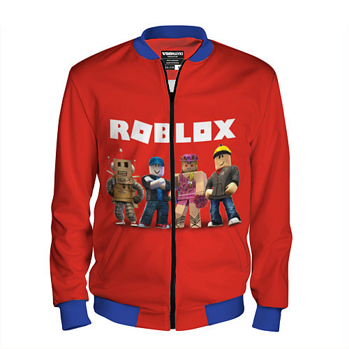 Мужской бомбер ROBLOX / 3D-Синий – фото 1