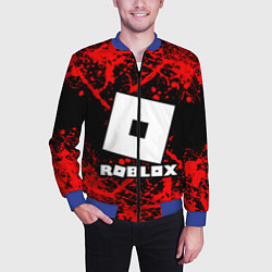 Бомбер мужской Roblox, цвет: 3D-синий — фото 2