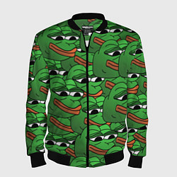 Бомбер мужской Pepe The Frog, цвет: 3D-черный