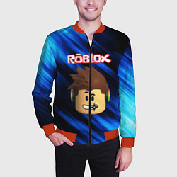 Бомбер мужской ROBLOX, цвет: 3D-красный — фото 2