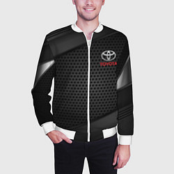 Бомбер мужской TOYOTA, цвет: 3D-белый — фото 2