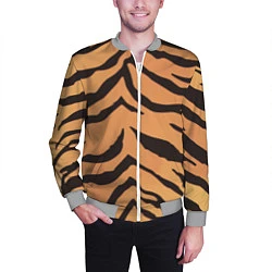 Бомбер мужской Тигриный камуфляж, цвет: 3D-меланж — фото 2