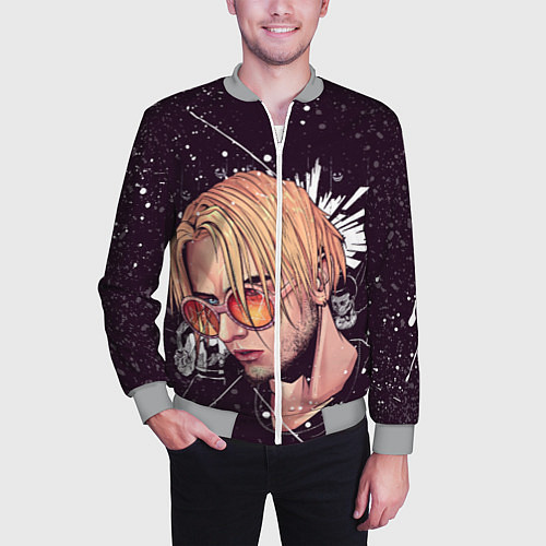 Мужской бомбер PYROKINESIS / 3D-Меланж – фото 3