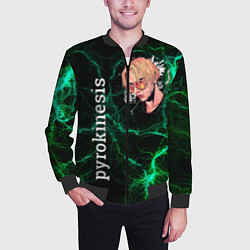 Бомбер мужской Pyrokinesis, цвет: 3D-черный — фото 2