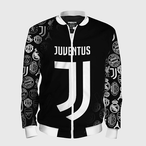 Мужской бомбер JUVENTUS / 3D-Белый – фото 1