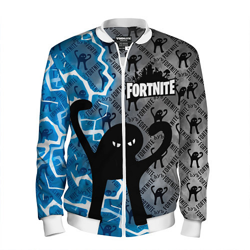 Мужской бомбер ЪУЪ FORTNITE / 3D-Белый – фото 1