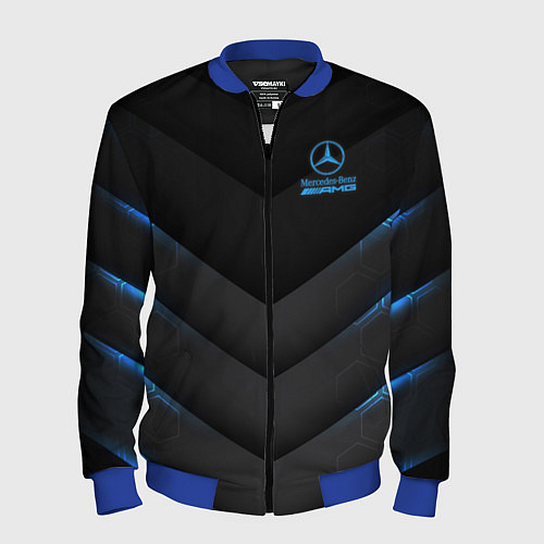 Мужской бомбер Mercedes-AMG / 3D-Синий – фото 1