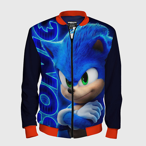 Мужской бомбер SONIC / 3D-Красный – фото 1