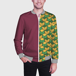 Бомбер мужской ГИЮ ТОМИОКА, цвет: 3D-меланж — фото 2