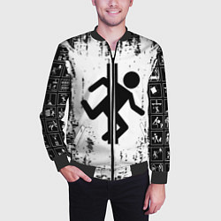 Бомбер мужской PORTAL, цвет: 3D-черный — фото 2