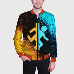 Бомбер мужской PORTAL, цвет: 3D-красный — фото 2
