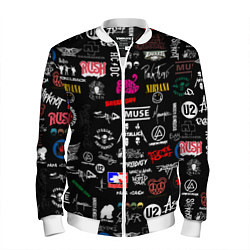 Мужской бомбер ЛОГОТИПЫ РОК ГРУПП