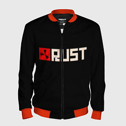 Бомбер мужской RUST, цвет: 3D-красный