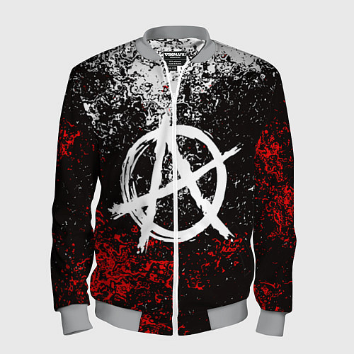 Мужской бомбер АНАРХИЯ / 3D-Меланж – фото 1