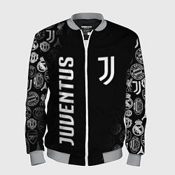Бомбер мужской JUVENTUS, цвет: 3D-меланж