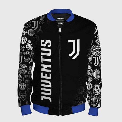 Мужской бомбер JUVENTUS / 3D-Синий – фото 1