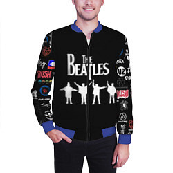 Бомбер мужской Beatles, цвет: 3D-синий — фото 2