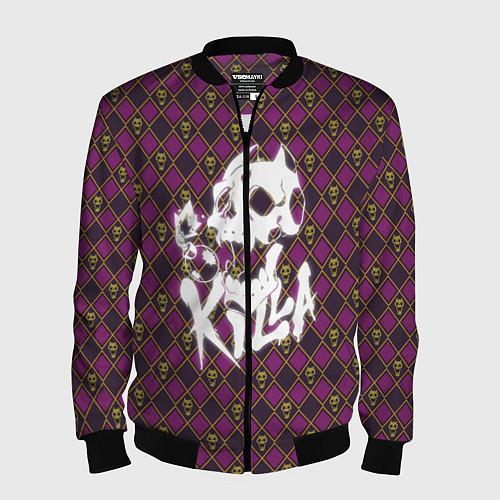 Мужской бомбер Killer Queen / 3D-Черный – фото 1