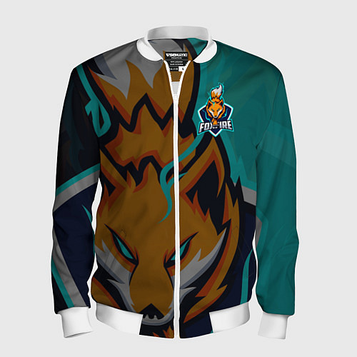 Мужской бомбер Форма Foxfire / 3D-Белый – фото 1