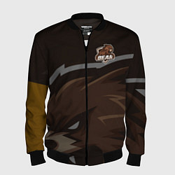 Бомбер мужской Форма Bear, цвет: 3D-черный