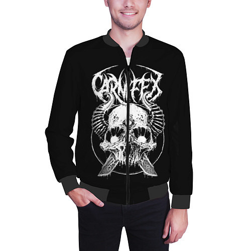 Мужской бомбер Carnifex / 3D-Черный – фото 3