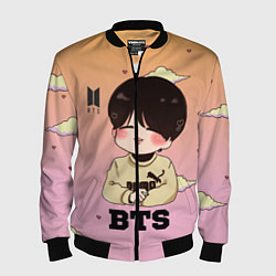 Бомбер мужской BTS, цвет: 3D-черный