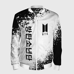 Бомбер мужской BTS, цвет: 3D-белый