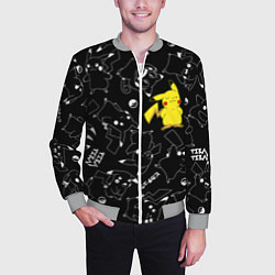 Бомбер мужской ПИКАЧУ, цвет: 3D-меланж — фото 2