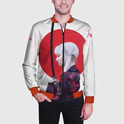 Бомбер мужской Самурай, цвет: 3D-красный — фото 2