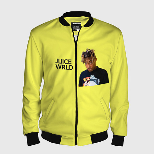 Мужской бомбер Juice WRLD / 3D-Черный – фото 1