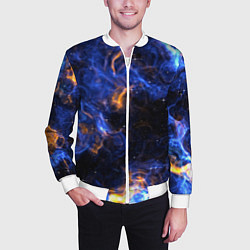 Бомбер мужской Космос, цвет: 3D-белый — фото 2