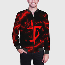 Бомбер мужской DOOM ETERNAL, цвет: 3D-черный — фото 2
