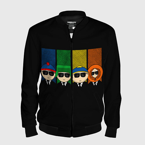 Мужской бомбер South Park / 3D-Черный – фото 1