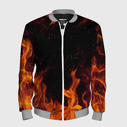 Бомбер мужской ОГОНЬ, цвет: 3D-меланж