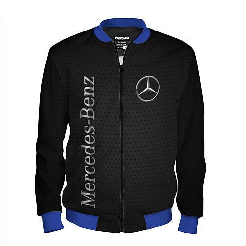 Мужской бомбер Mersedes / 3D-Синий – фото 1