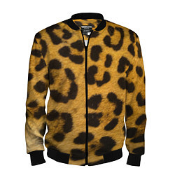 Бомбер мужской Леопард, цвет: 3D-черный