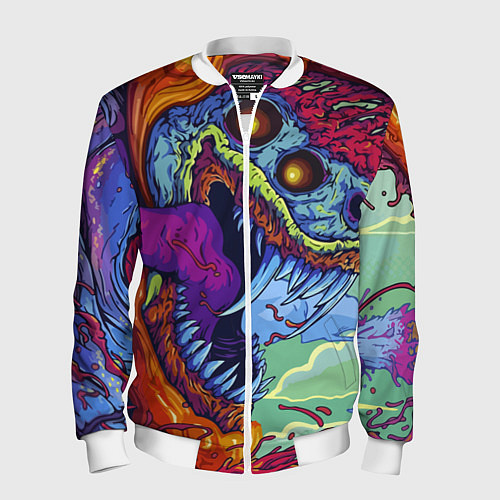 Мужской бомбер HYPERBEAST / 3D-Белый – фото 1