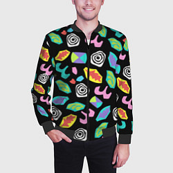 Бомбер мужской STRANGER THINGS, цвет: 3D-черный — фото 2