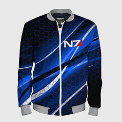 Бомбер мужской MASS EFFECT N7, цвет: 3D-меланж