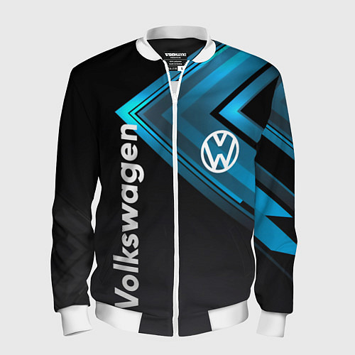 Мужской бомбер Volkswagen / 3D-Белый – фото 1