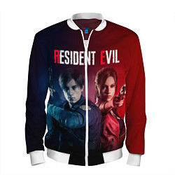 Бомбер мужской Resident Evil 2, цвет: 3D-белый