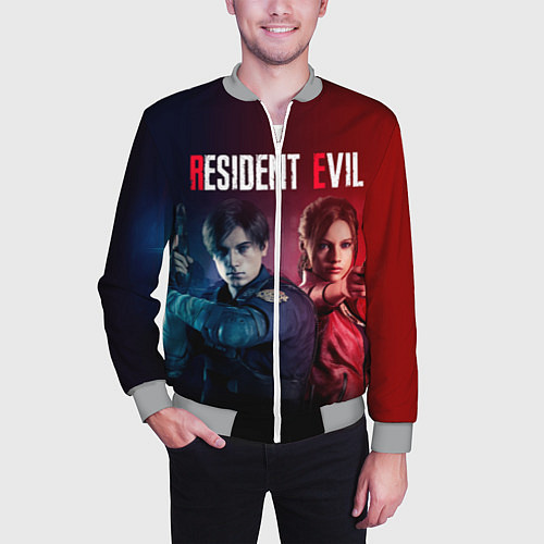 Мужской бомбер Resident Evil 2 / 3D-Меланж – фото 3