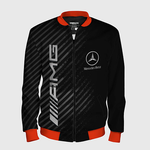 Мужской бомбер MERCEDES / 3D-Красный – фото 1