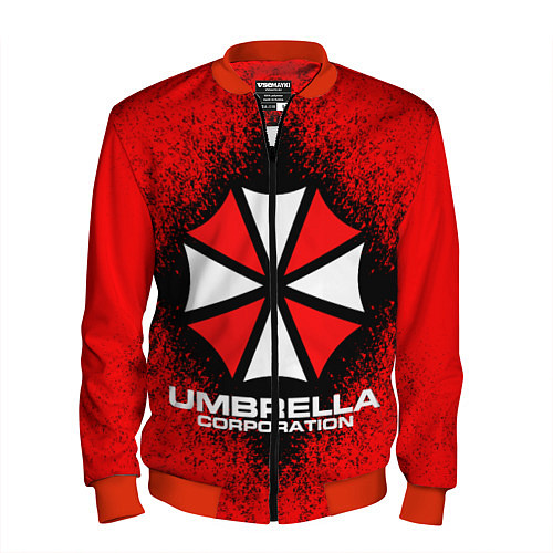 Мужской бомбер Umbrella Corporation / 3D-Красный – фото 1