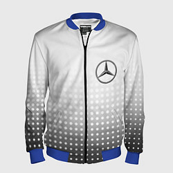 Бомбер мужской Mercedes-Benz, цвет: 3D-синий