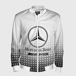 Бомбер мужской Mercedes-Benz, цвет: 3D-белый