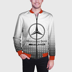 Бомбер мужской Mercedes-Benz, цвет: 3D-красный — фото 2