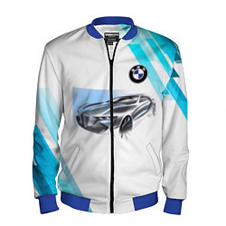 Бомбер мужской BMW, цвет: 3D-синий