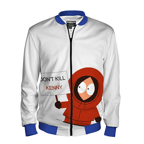 Мужской бомбер Kenny McCormick / 3D-Синий – фото 1